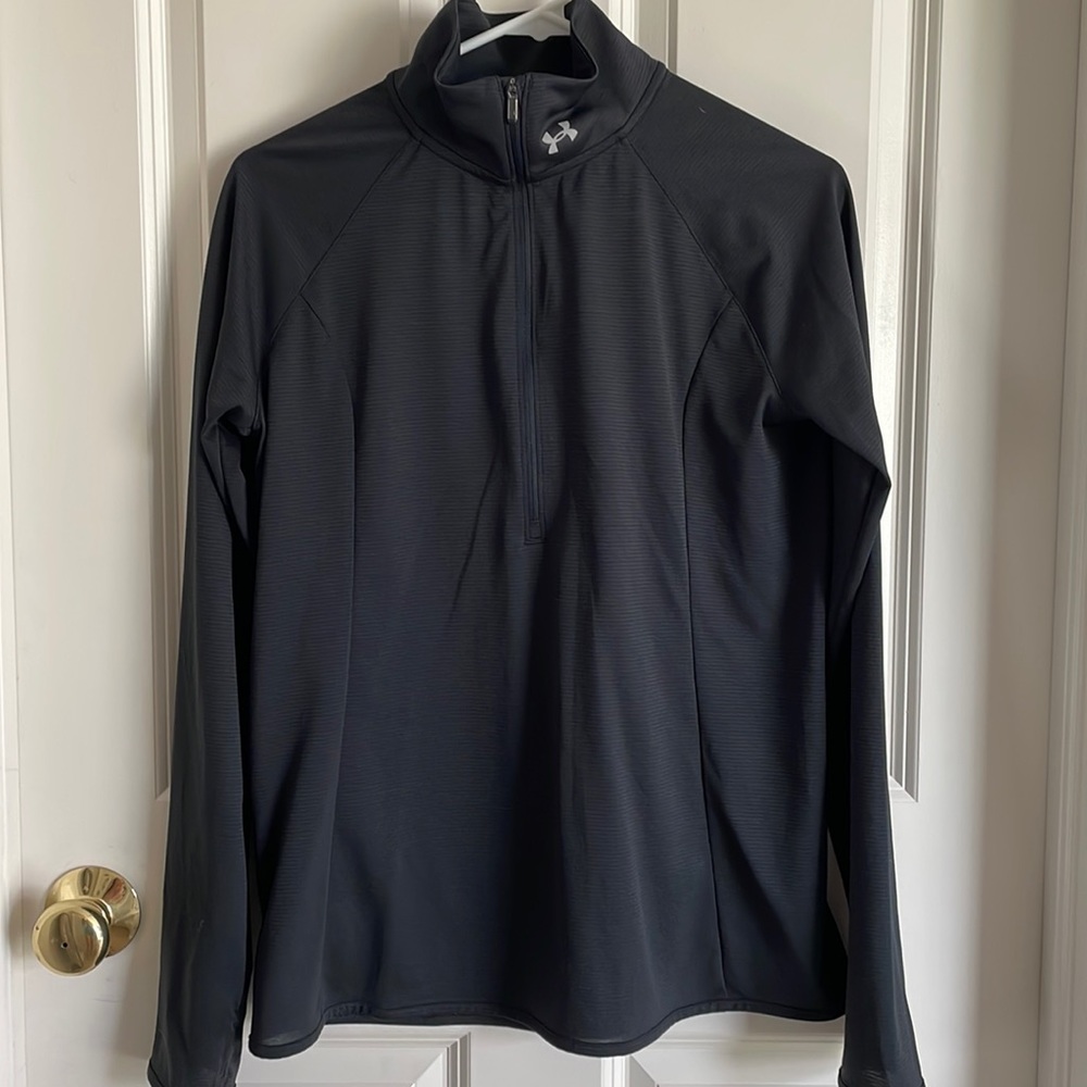 Black under armour quarter zip (light material) womens medium